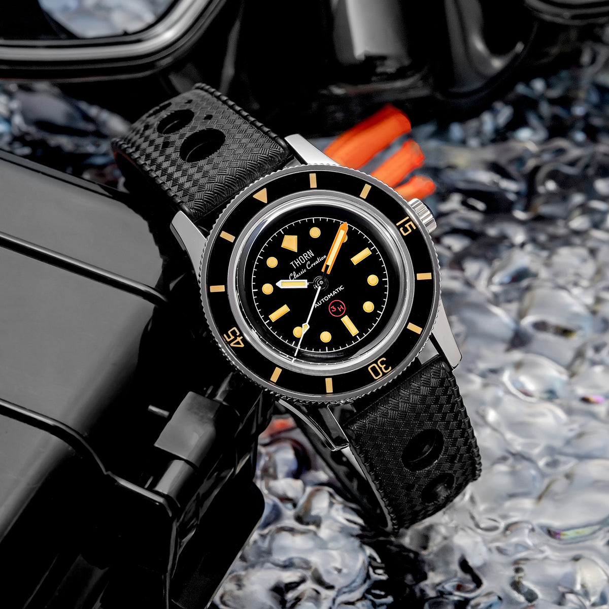 Thorn Titanium Anti-Magnetic FF Diver: 3H Bund | WR Watches