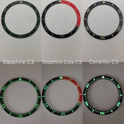 62MAS/Tuna Ceramic and Sapphire Bezel Insert - WR Watches PLT