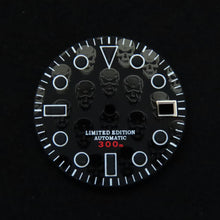 Load image into Gallery viewer, Skull Matte Black Dial for Seiko Mod