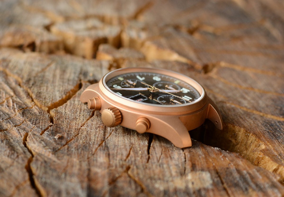 Hruodland Bronze Pilot Chronograph | WR Watches