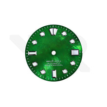 Load image into Gallery viewer, Mother of Pearl GS Indices Dial for Seiko Mod: Green
