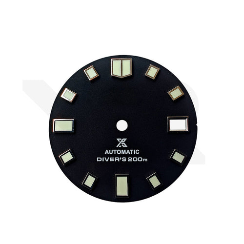 6105 Turtle Matte Black Dial for Seiko Mod