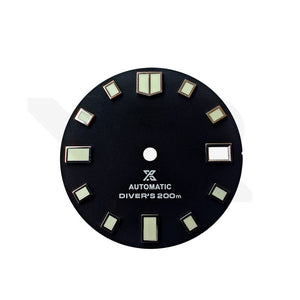 6105 Turtle Matte Black Dial for Seiko Mod