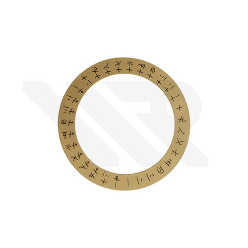 ETA2834 Date Disc Patch - Gold/Mandarin (Set)
