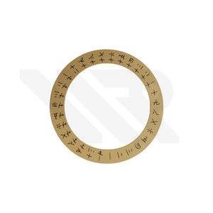 ETA2834 Date Disc Patch - Gold/Mandarin (Set)
