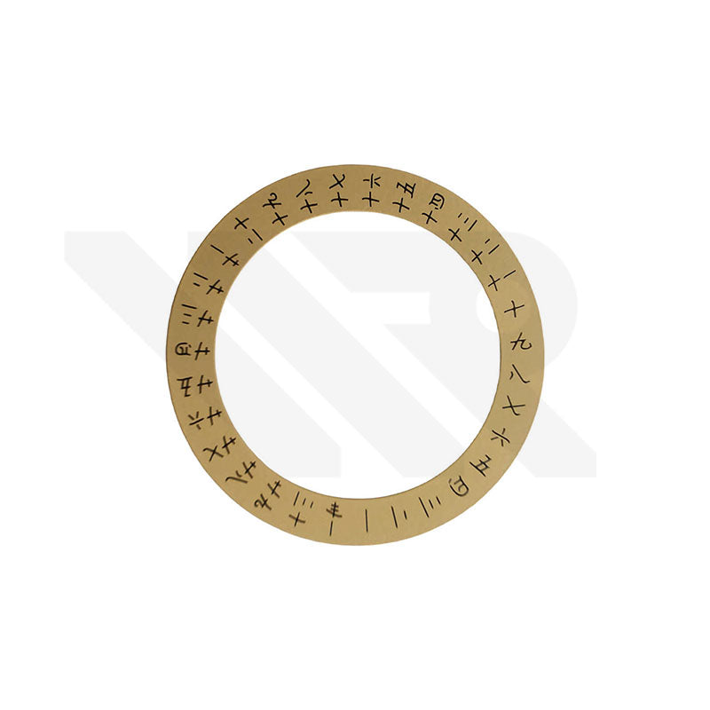 ETA2834 Date Disc Patch - Gold/Mandarin (Set)