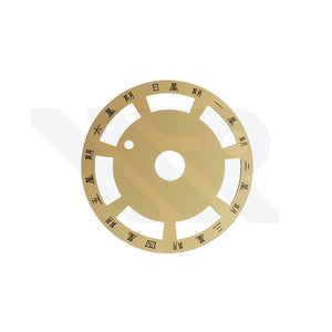 ETA2834 Date Disc Patch - Gold/Mandarin (Set)