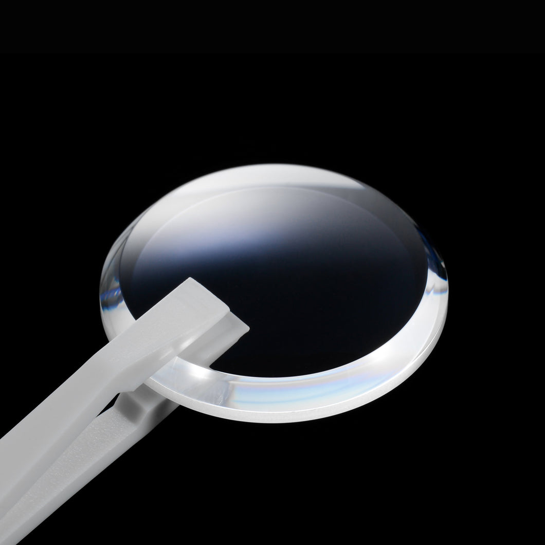 32mm Double Domed Sapphire Ultra Wide Chamfer Crystal (Blue AR Coating)