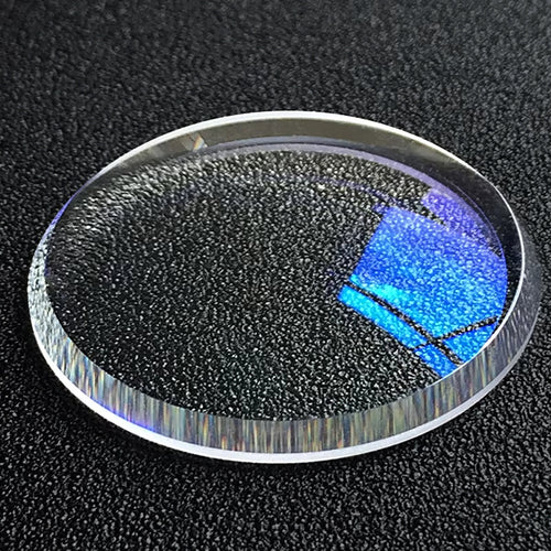33mm Double Domed Wide Chamfer Mineral Crystal (Blue AR Coating)