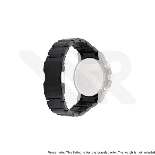 Replacement Stainless Steel Bracelet Compatible with Citizen Radio-Controlled Eco‑Drive Chronograph AT8127 , AT8128