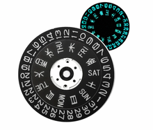 Load image into Gallery viewer, NH35/NH36 Luminous Date Disc - Kanji (BGW9)