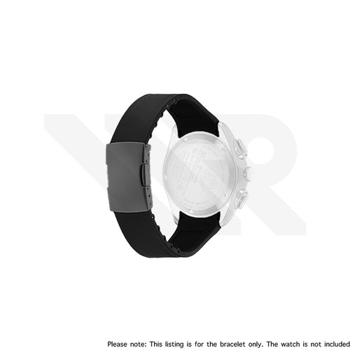 Replacement Rubber Strap Compatible with Citizen Eco-Drive Bluetooth Chronograph BZ1020 / BZ1025