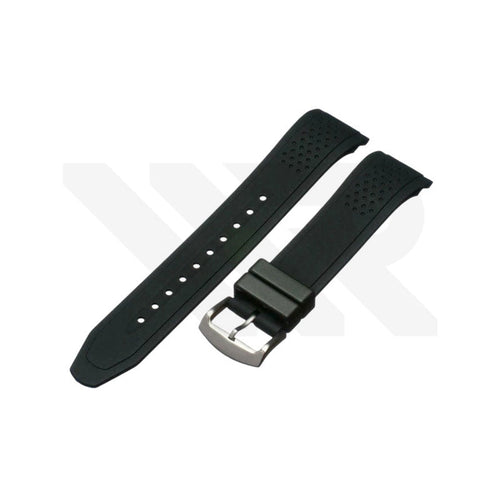 Replacement Rubber Strap Compatible with Citizen Eco-Drive AR 2.0 Chronograph CA0420 , CA0421 , CA0427