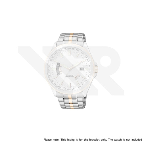 Replacement Stainless Steel Bracelet Compatible with Citizen Eco-Drive Radio Controlled World Timer CB0015