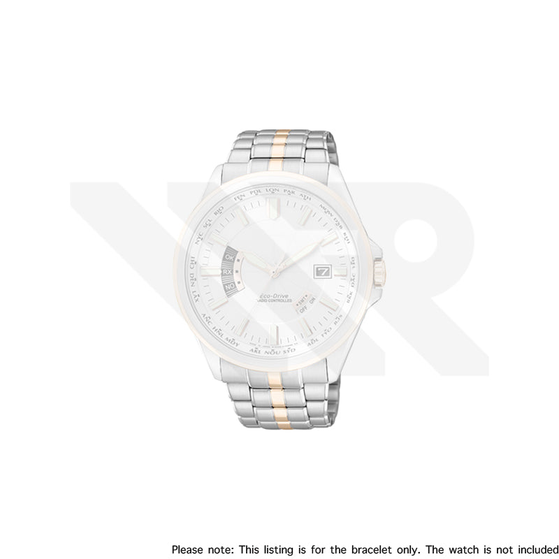 Stainless Steel Bracelet for Citizen Eco-Drive Radio Controlled World Timer CB0015