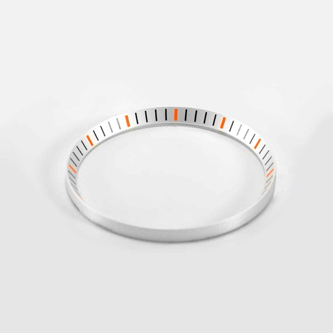 SKX / SRPD Chapter Ring: Silver With Orange Markers