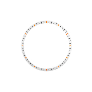 SKX / SRPD Chapter Ring: Silver With Orange Markers