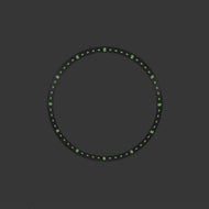 SKX / SRPD Chapter Ring: Brushed Stainless Steel with Luminous Markers