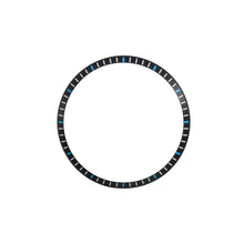 Load image into Gallery viewer, SKX / SRPD Chapter Ring: Black With Light Blue Markers
