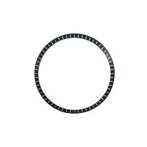 SKX / SRPD Chapter Ring: Black With Light Blue Markers