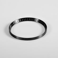 Load image into Gallery viewer, SKX / SRPD Chapter Ring: Brushed Black Stainless Steel with Minute Markers