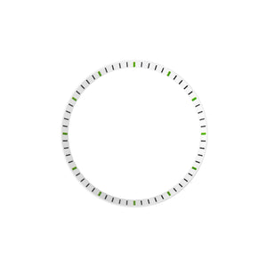 SKX / SRPD Chapter Ring: White With Green Markers