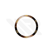 Load image into Gallery viewer, Replacement Ceramic Bezel Insert Compatible with Longines HydroConquest GMT 43mm L3.890.4 : Brown/Gold