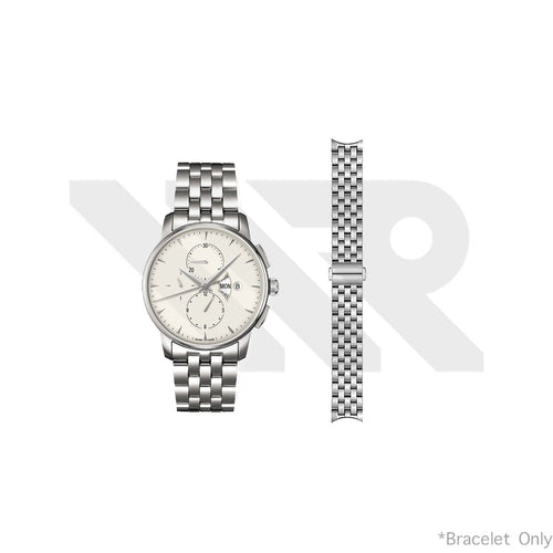 Replacement Stainless Steel Bracelet Compatible with Mido Baroncelli Chronograph M8607 Series