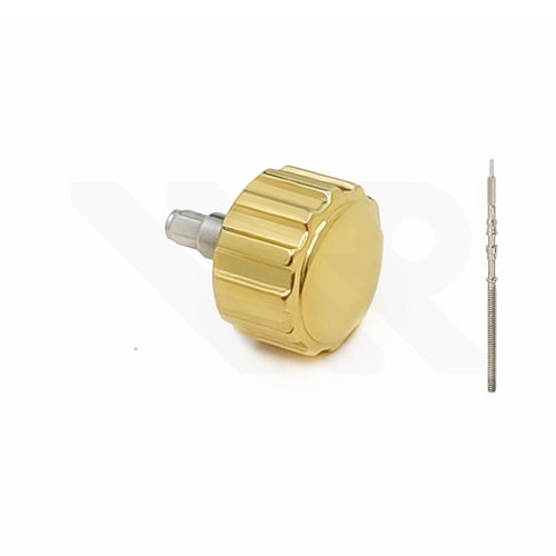 Wide Grip Crown for Casio Duro MDV-106: Polished Gold