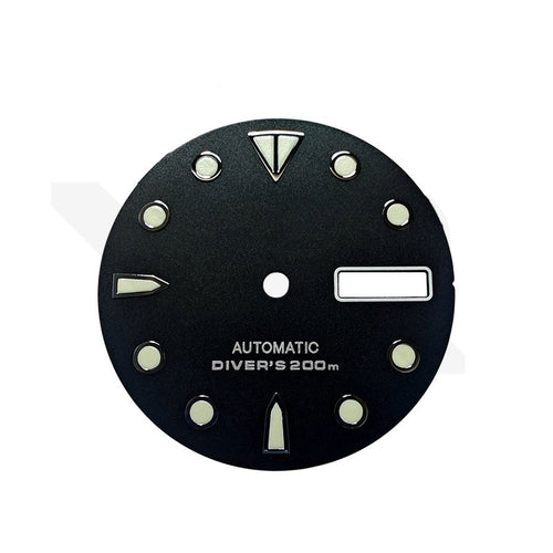 Monster Matte Black Diver Dial for Seiko Mod