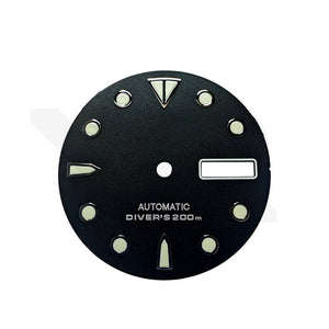 Monster Matte Black Diver Dial for Seiko Mod