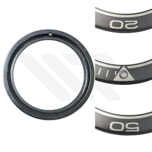 Load image into Gallery viewer, Replacement Ceramic Bezel Insert Compatible with Omega Seamaster Planet Ocean SM600 45.5mm : Black