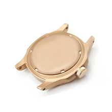 Load image into Gallery viewer, Nautilus Sandblasted Case Set for Seiko Mod: Rose Gold