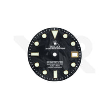 Load image into Gallery viewer, Relax Carbon Fiber Dial for Seiko Mod - Gold Sub Indices