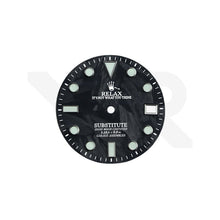 Load image into Gallery viewer, Relax Carbon Fiber Dial for Seiko Mod - Silver Sub Indices