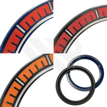 Load image into Gallery viewer, Replacement Ceramic Bezel Ring Compatible with Omega Seamaster Planet Ocean 600m 215.30.44 - Black / Red