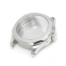 Load image into Gallery viewer, Nautilus Brushed Case Set for Seiko Mod: Silver