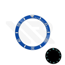 Load image into Gallery viewer, SUB Style Blue Full Luminous Ceramic Sloped Bezel Insert for SKX/SRPD: Blue