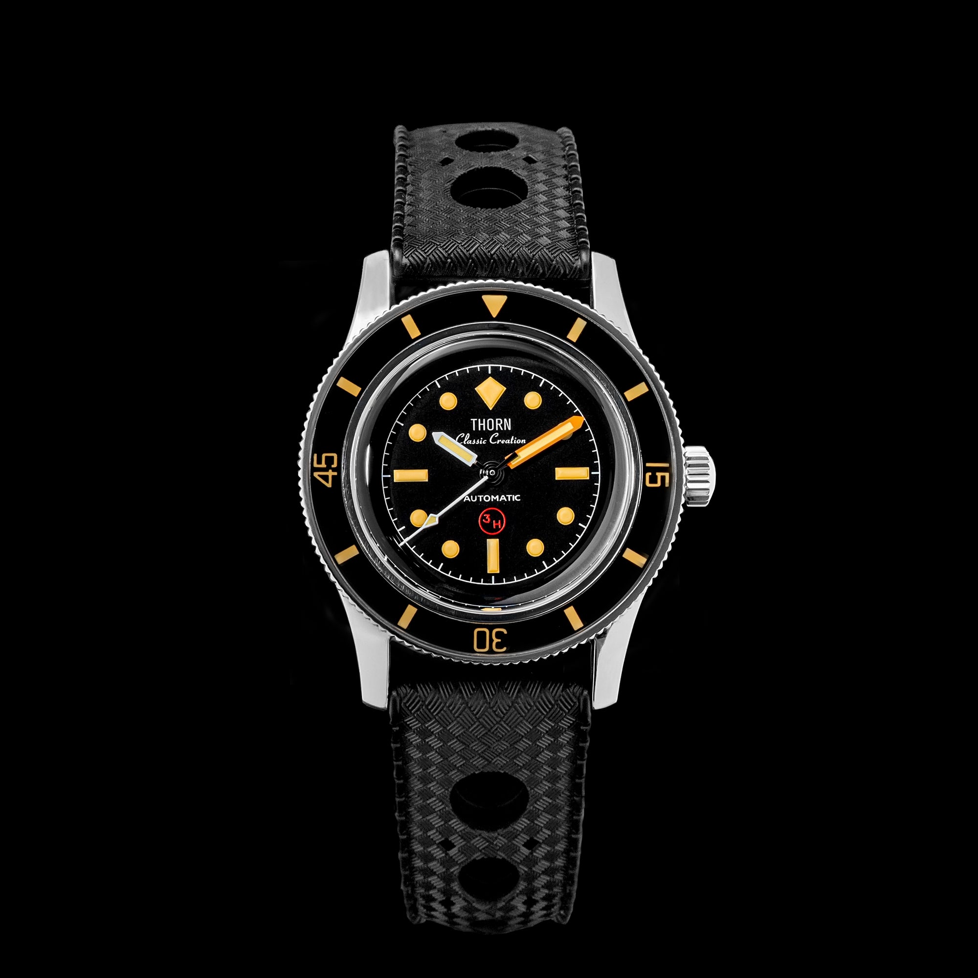 Thorn Titanium Anti-Magnetic FF Diver: 3H Bund | WR Watches