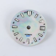 Load image into Gallery viewer, GMT MOP Dial for Seiko NH34 Mod