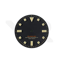 Load image into Gallery viewer, Pelagos No-Date GMT Thick Lume Indices Dial for Seiko NH34 Mod: Matte Black