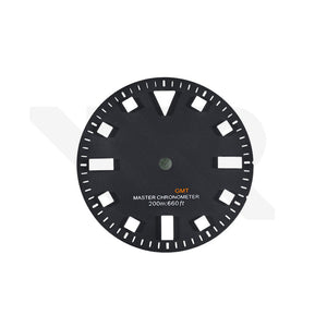 Pelagos No-Date GMT Thick Lume Indices Dial for NH34 Seiko Mod: Matte Black