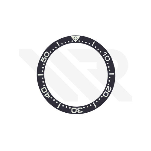 Ceramic Flat Bezel Inserts for Seiko Prospex Solar Tuna SNE497 / SNE498 / SNE499: Black S