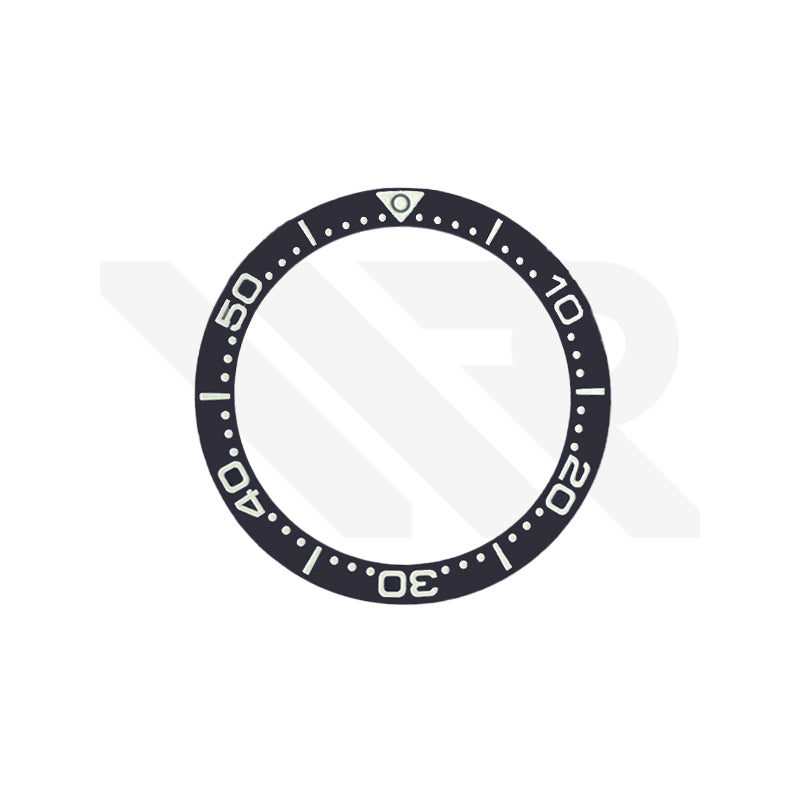 Ceramic Flat Bezel Inserts for Seiko Prospex Solar Tuna SNE497 / SNE498 / SNE499: Black S