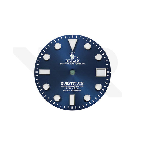 Relax Dial for Seiko Mod: Sunburst Navy Blue