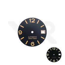 Load image into Gallery viewer, Luminor Style Dial for Seiko Mod: Retro Black