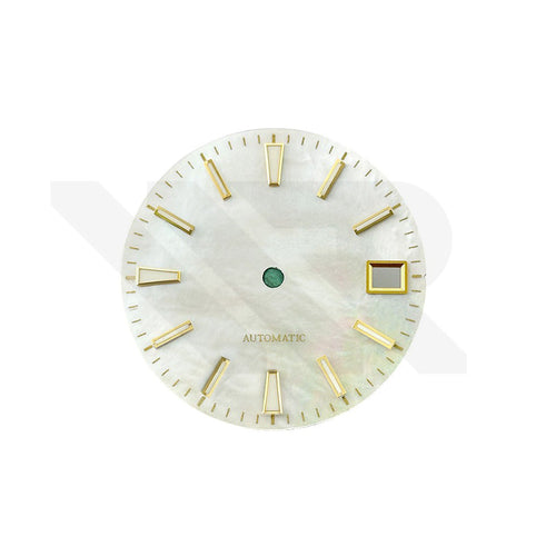 White Mother of Pearl Stick Indices Dial for Seiko Mod