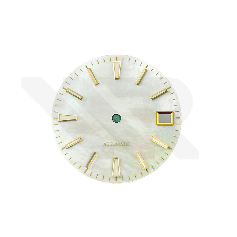 White Mother of Pearl Stick Indices Dial for Seiko Mod