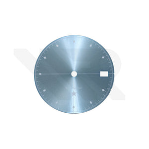 Simplicity Sunburst Dial for Seiko Mod: Icy Blue with White Printing