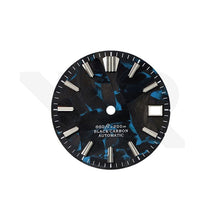 Load image into Gallery viewer, Carbon Fiber Dial for Seiko Mod: Silver GS Indices